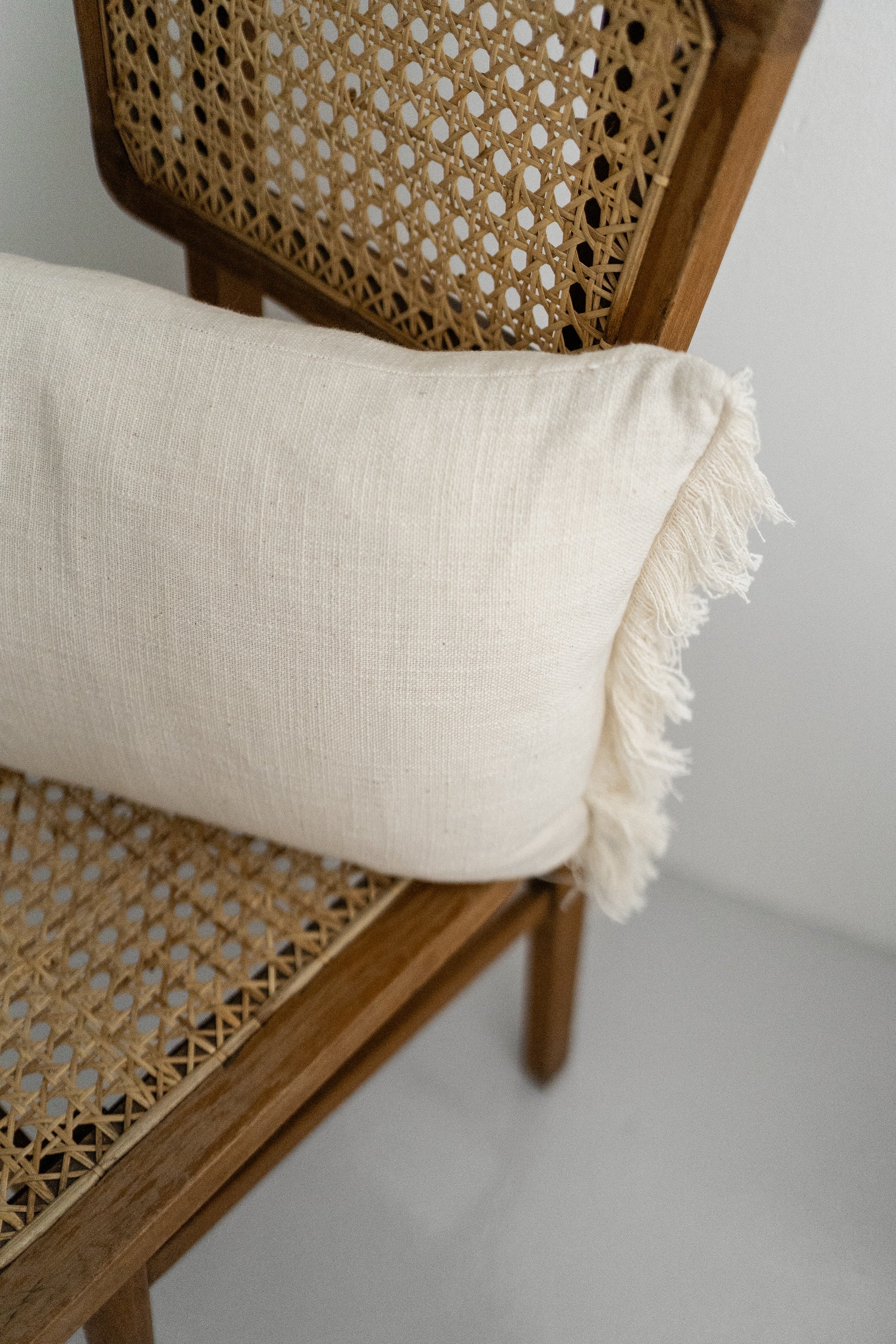 Dune Fringe Lumbar Cushion Cover