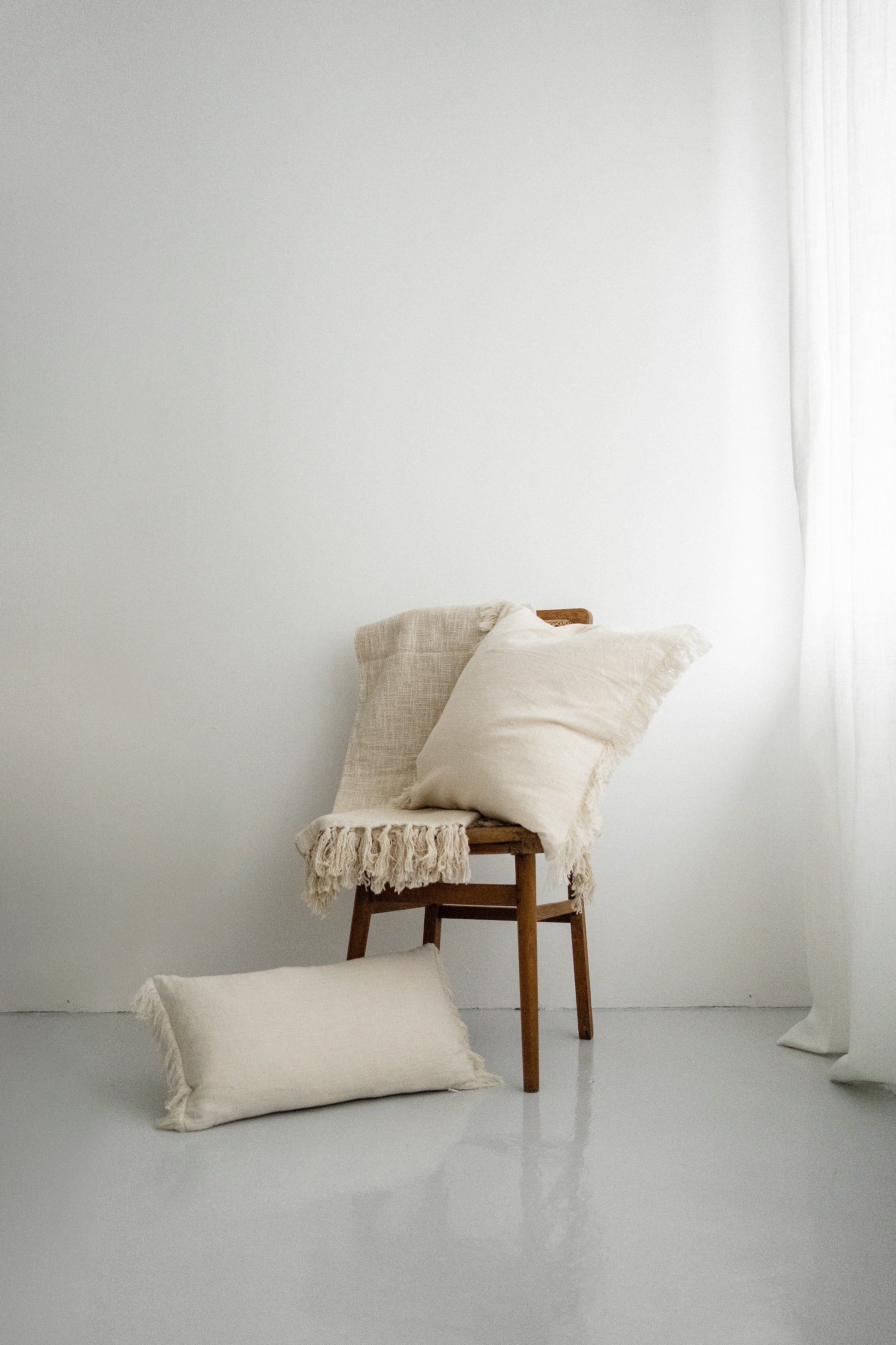 Dune Fringe Lumbar Cushion Cover