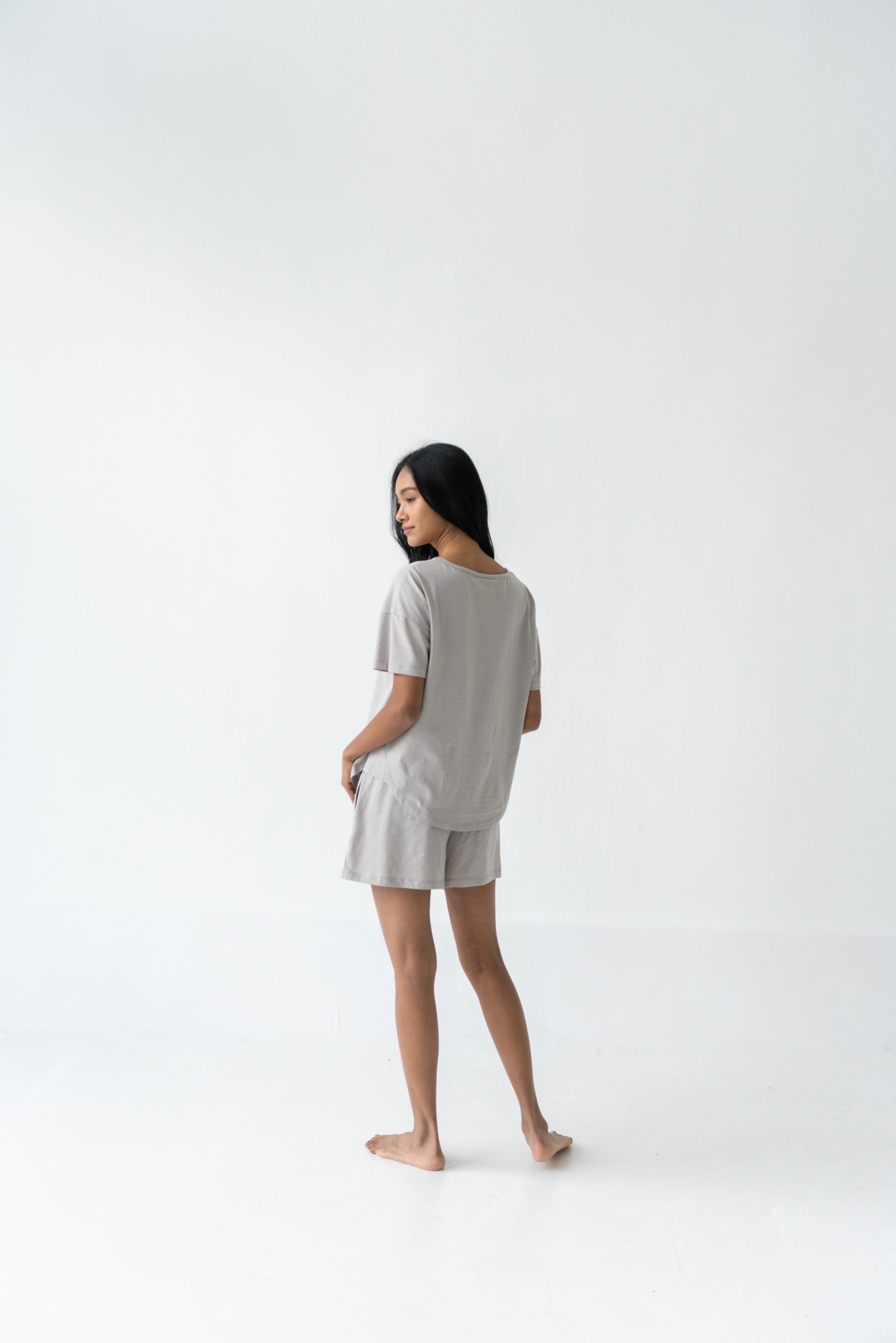 Organic Cotton Laze Tee | Stone