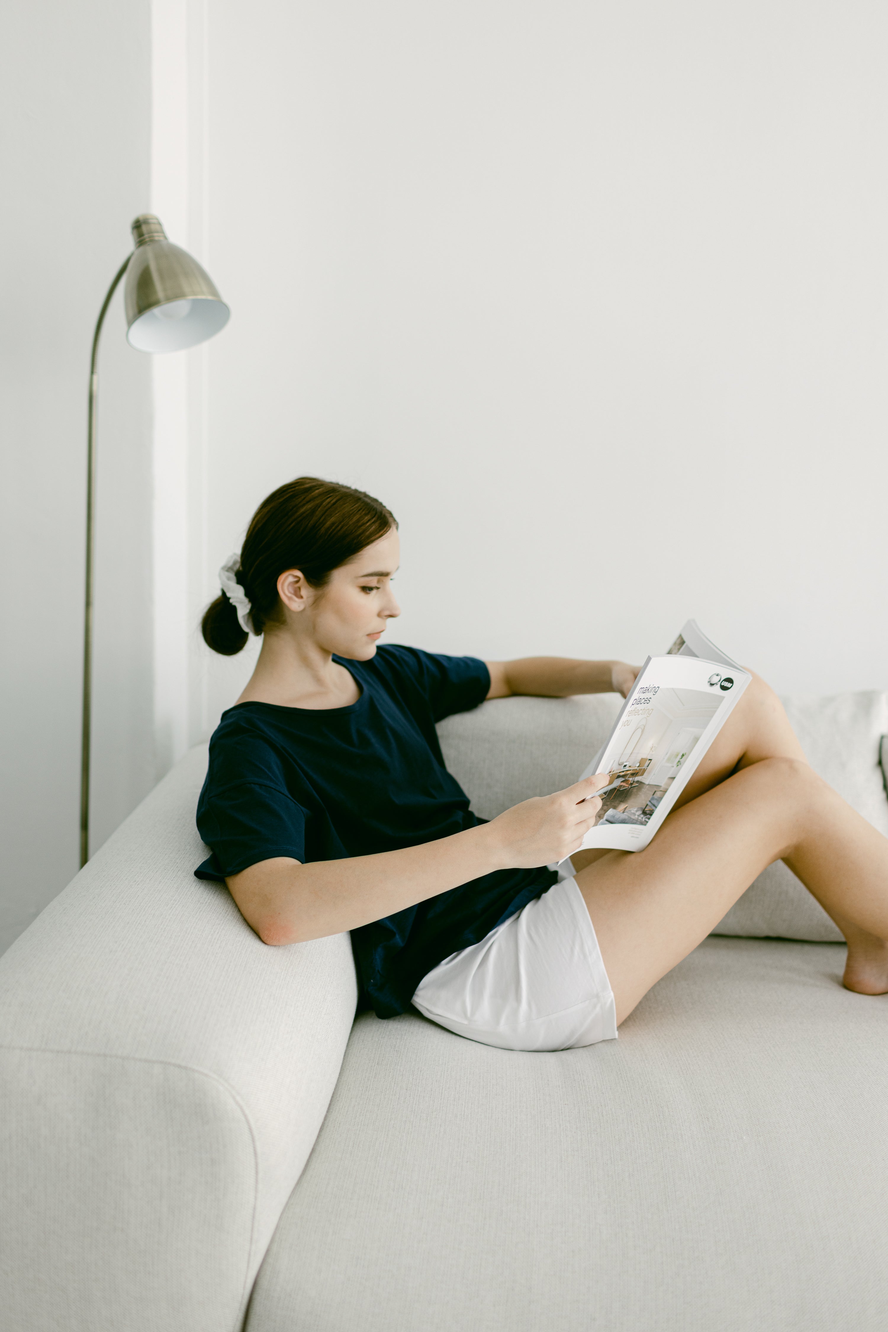 Organic Cotton Laze Tee | Navy