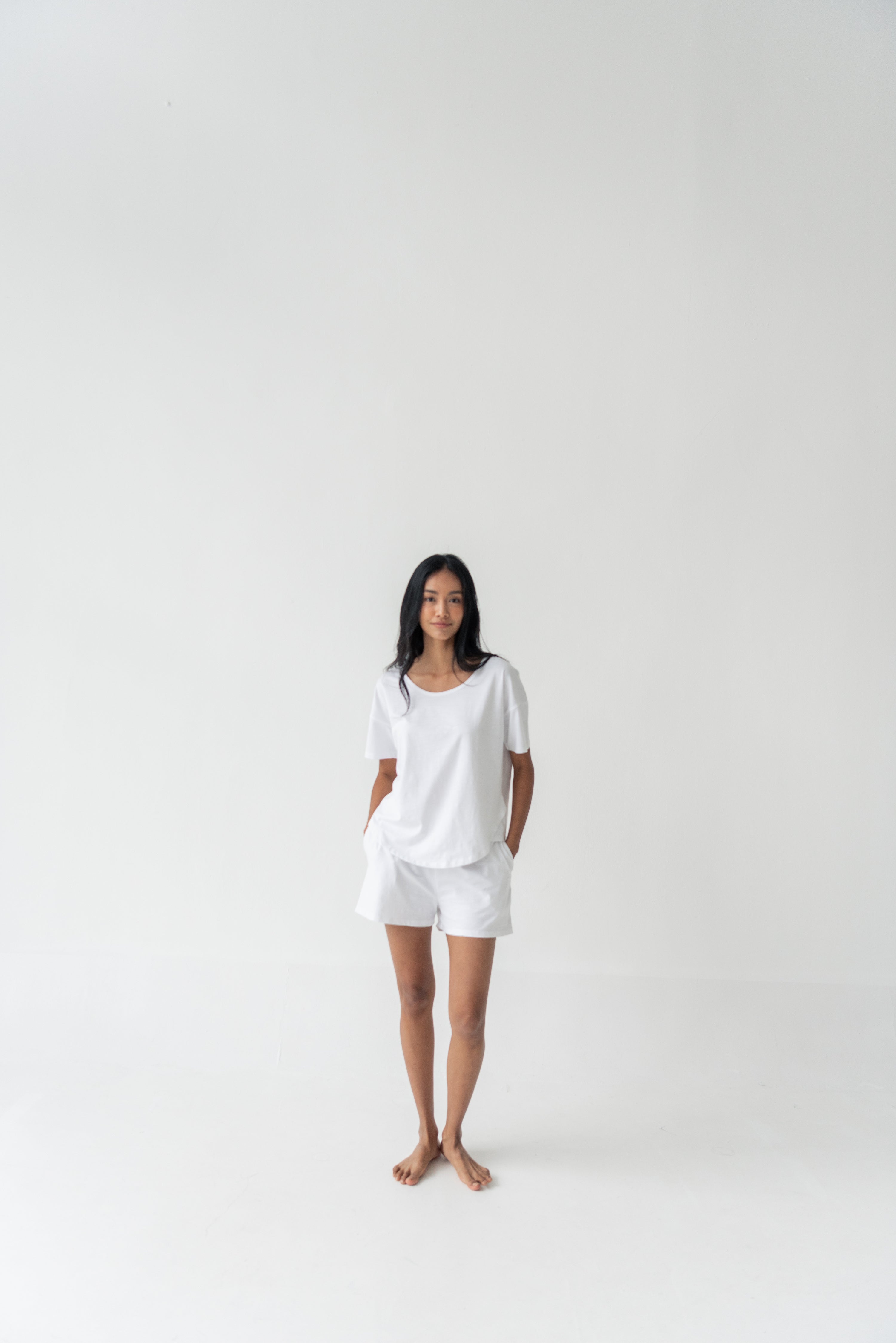 Organic Cotton Laze Tee | White