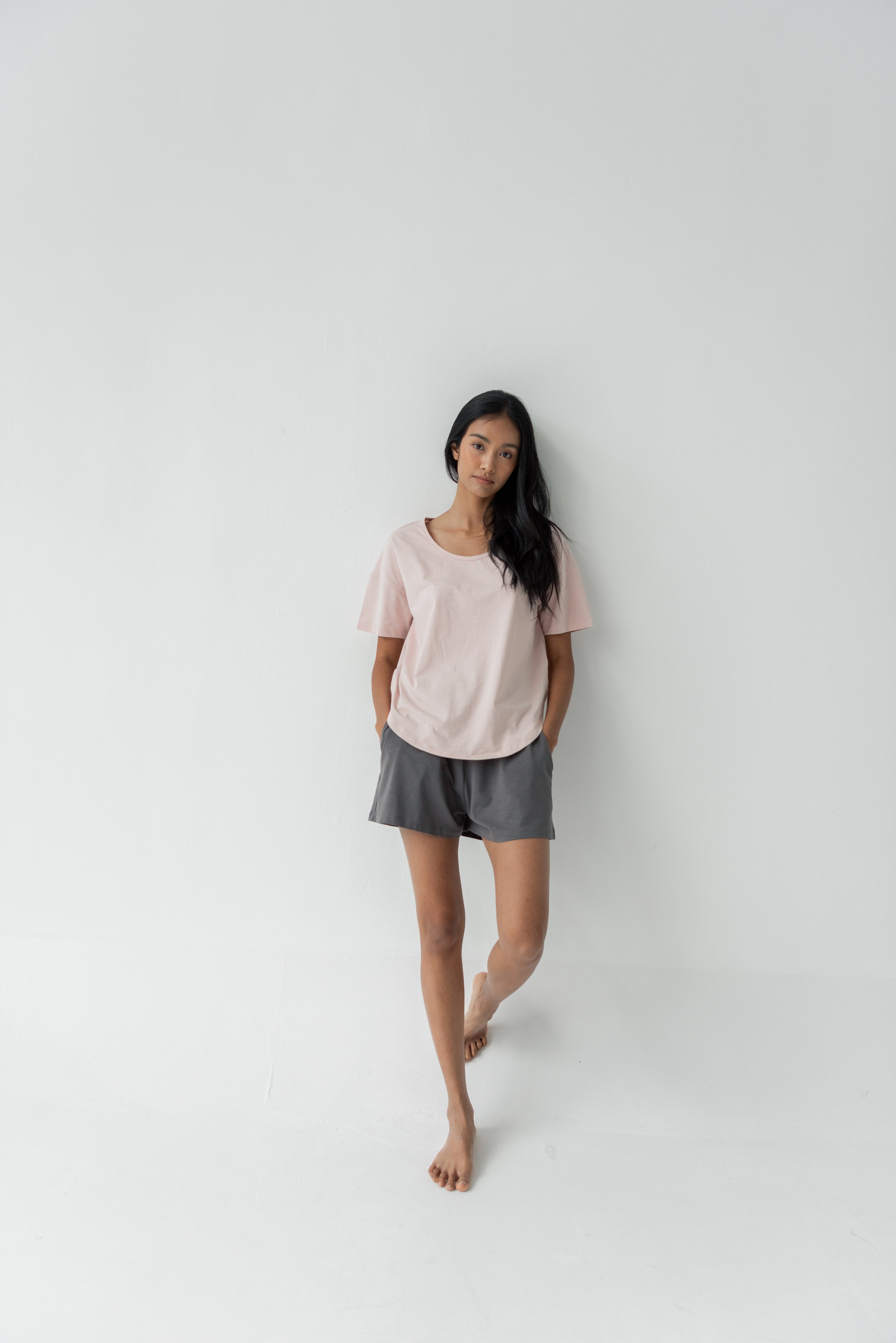 Organic Cotton Laze Shorts | Graphite