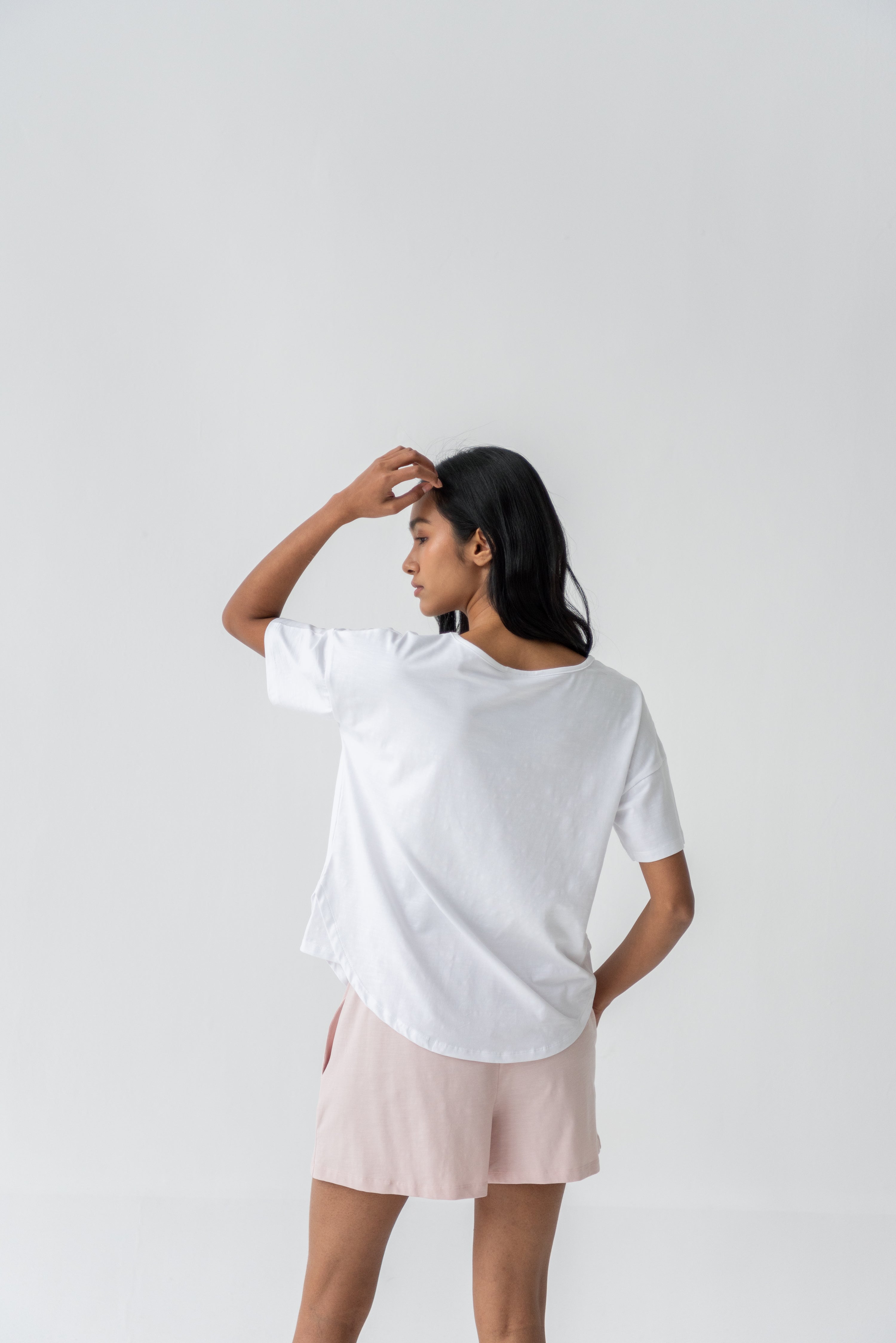 Organic Cotton Laze Tee | White