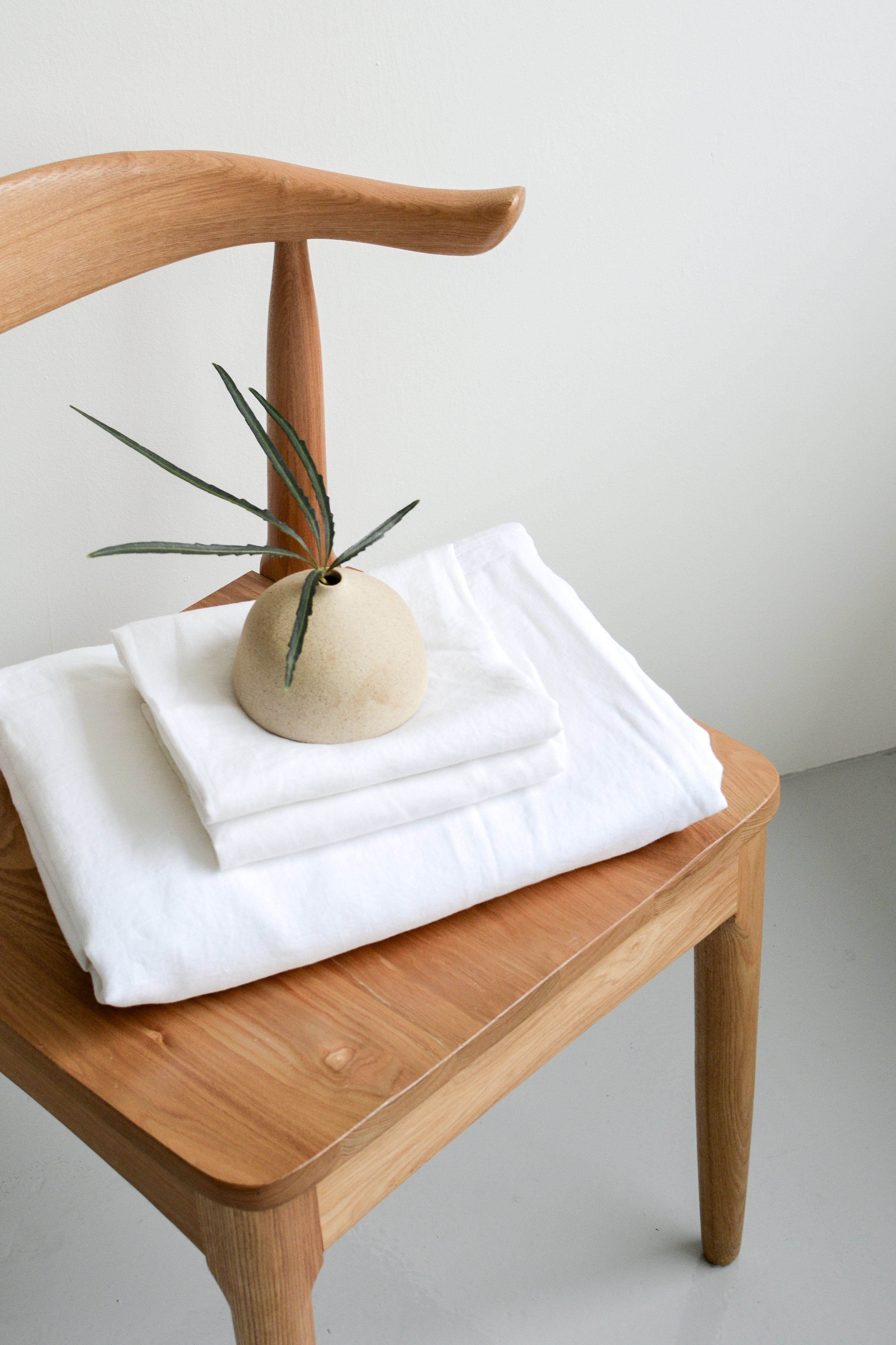 Linen Duvet Cover Set | White