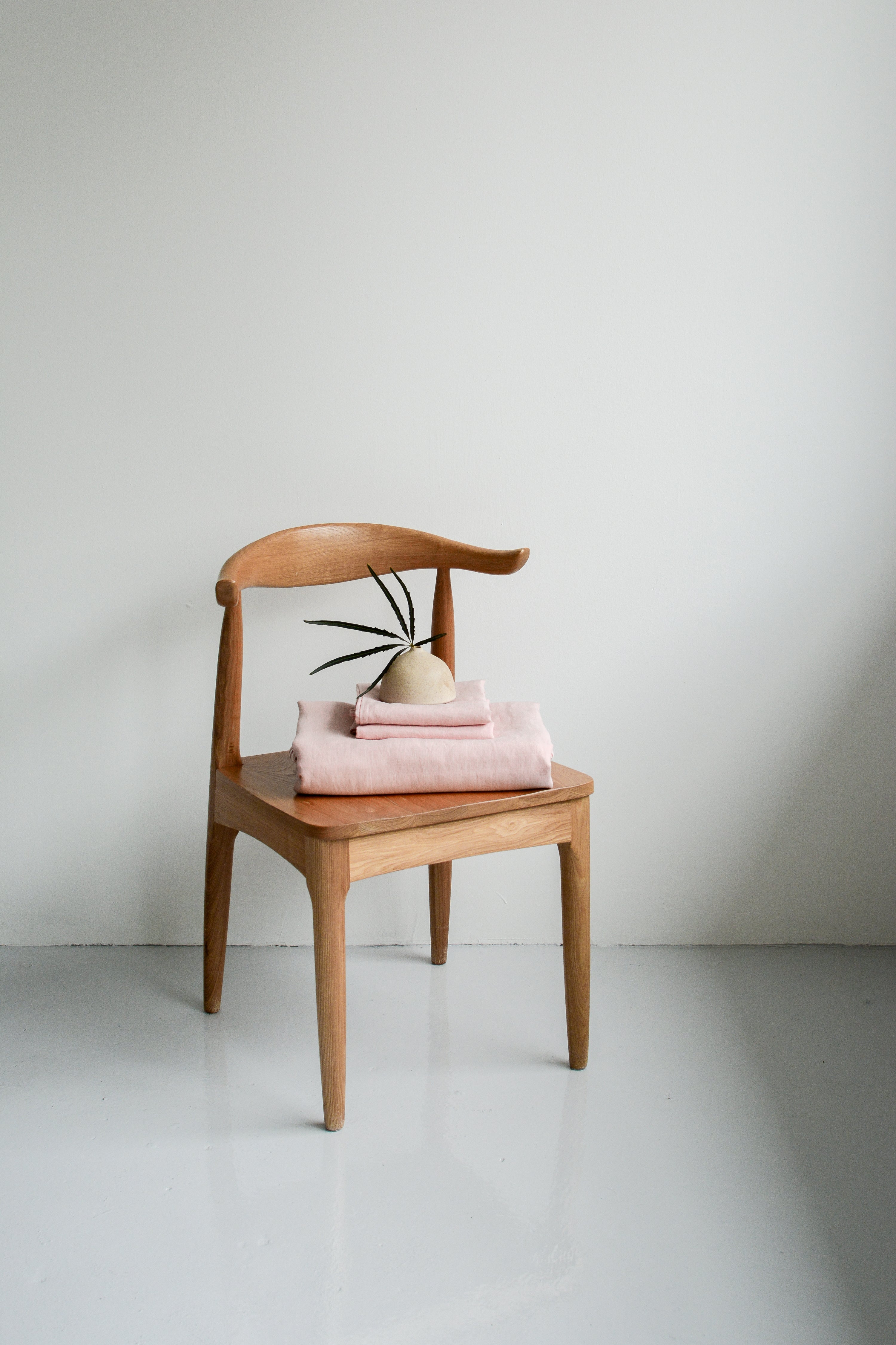 Linen Fitted Sheet Set | Dusty Rose