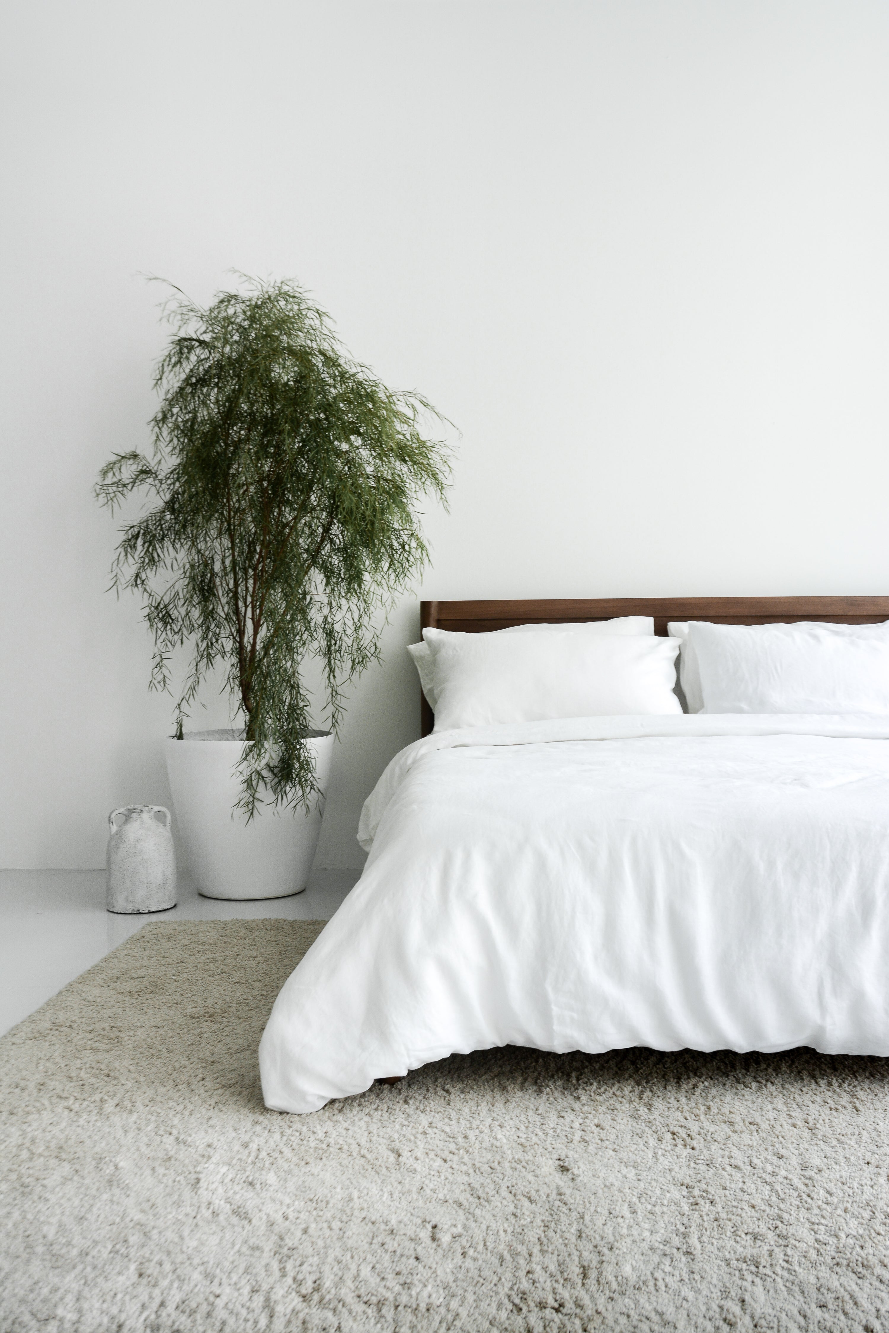 Linen Duvet Cover Set | White