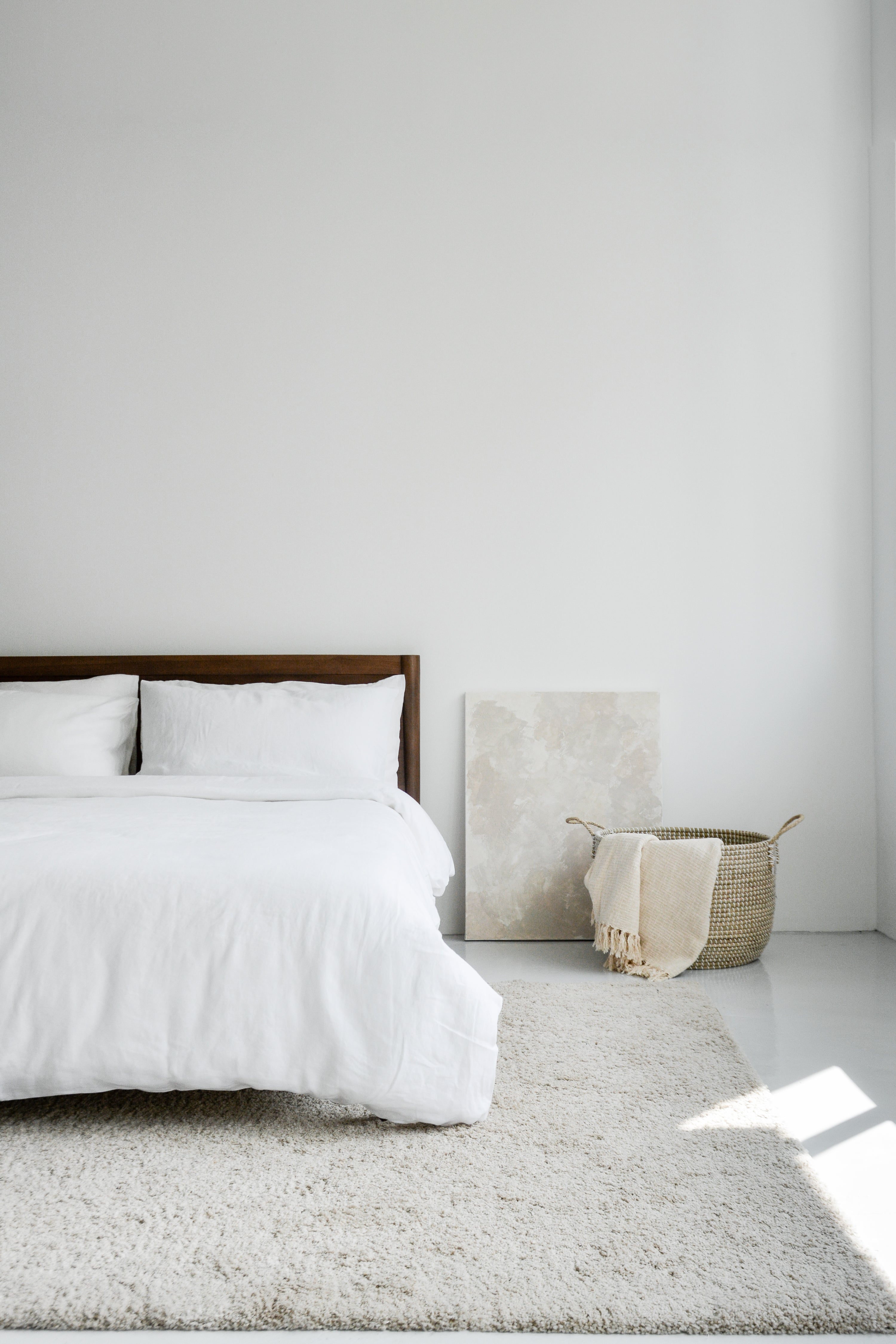 Linen Fitted Sheet Set | White