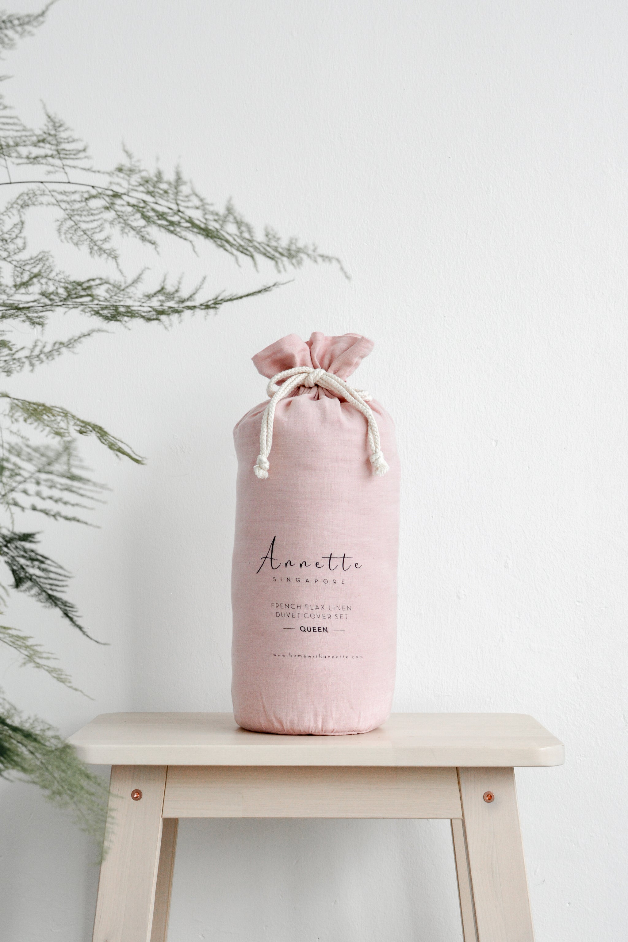 ROSE DUSK STRIPPED COTTON SET