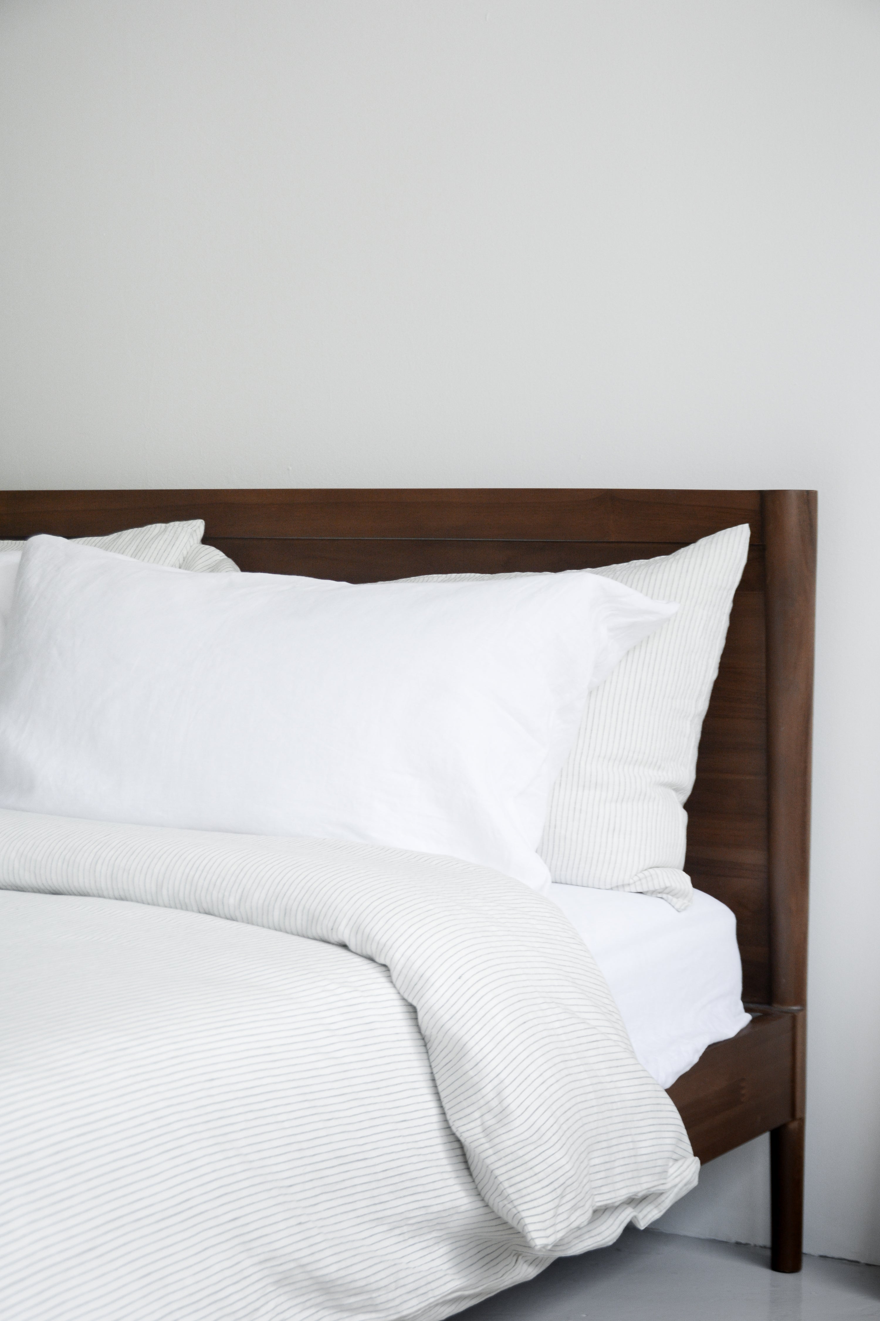 Linen Fitted Sheet Set | White
