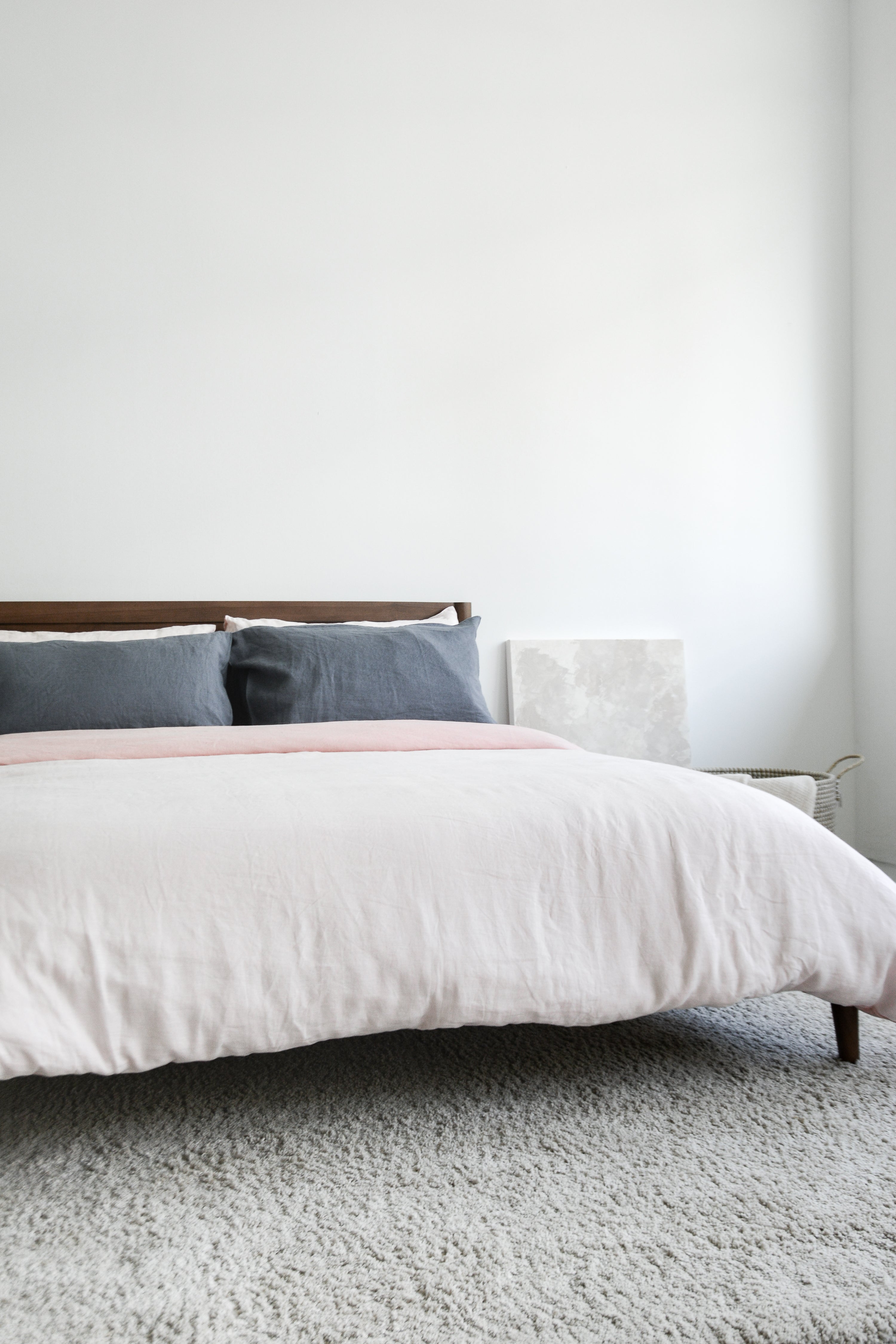 Linen Fitted Sheet Set | Slate Grey