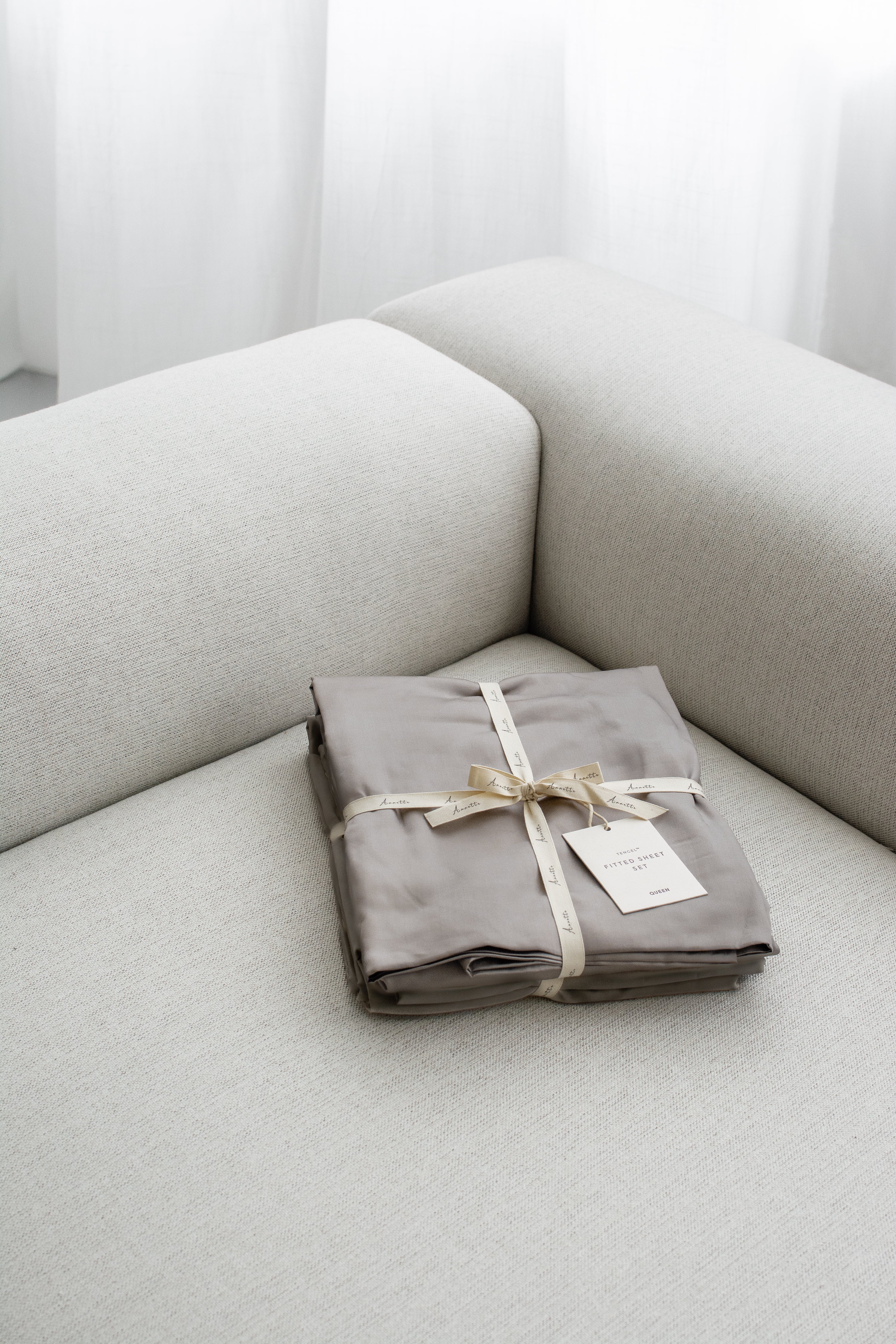TENCEL™ Fitted Sheet Set | Warm Taupe