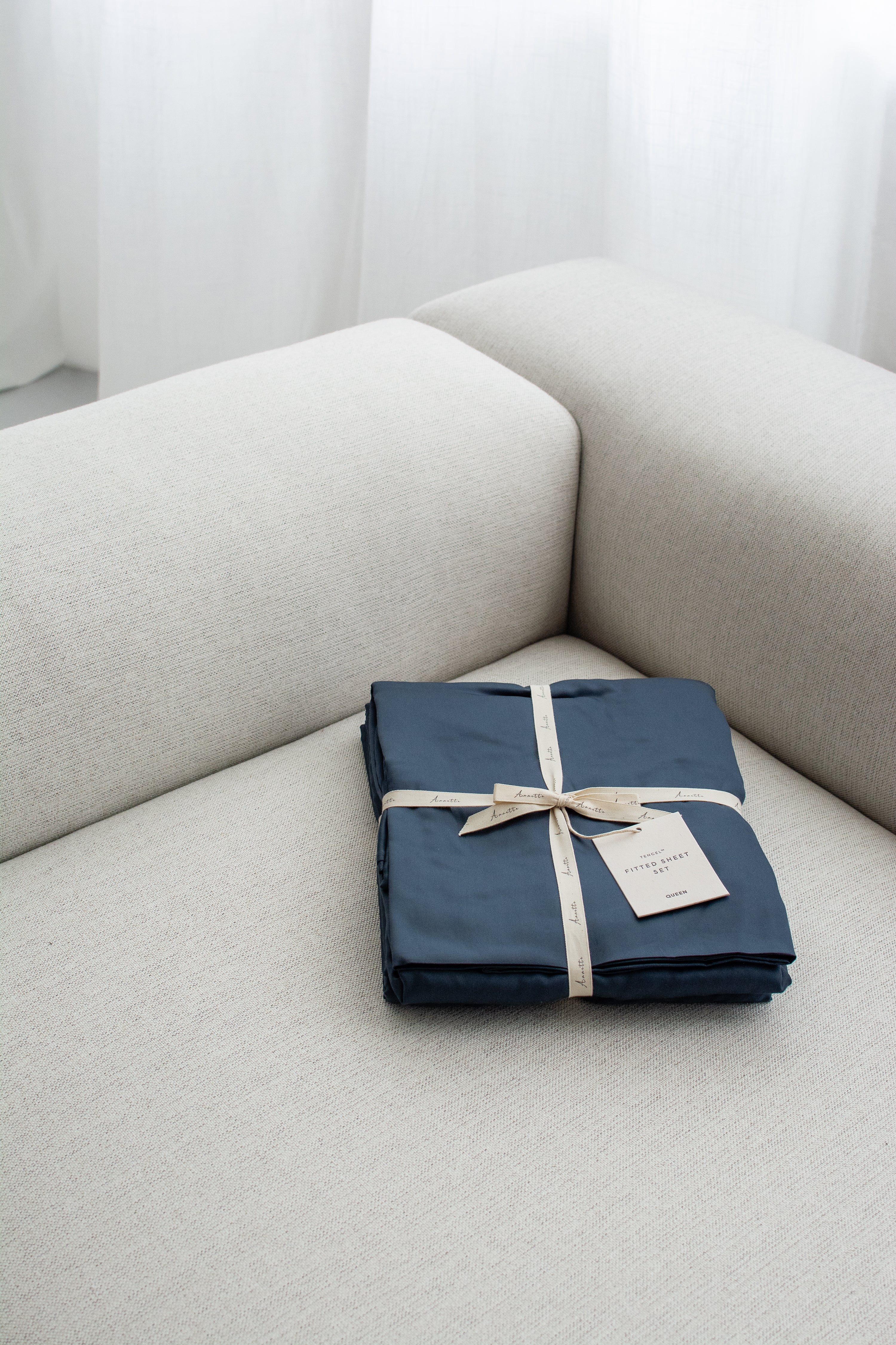 TENCEL™ Fitted Sheet Set | Midnight Blue