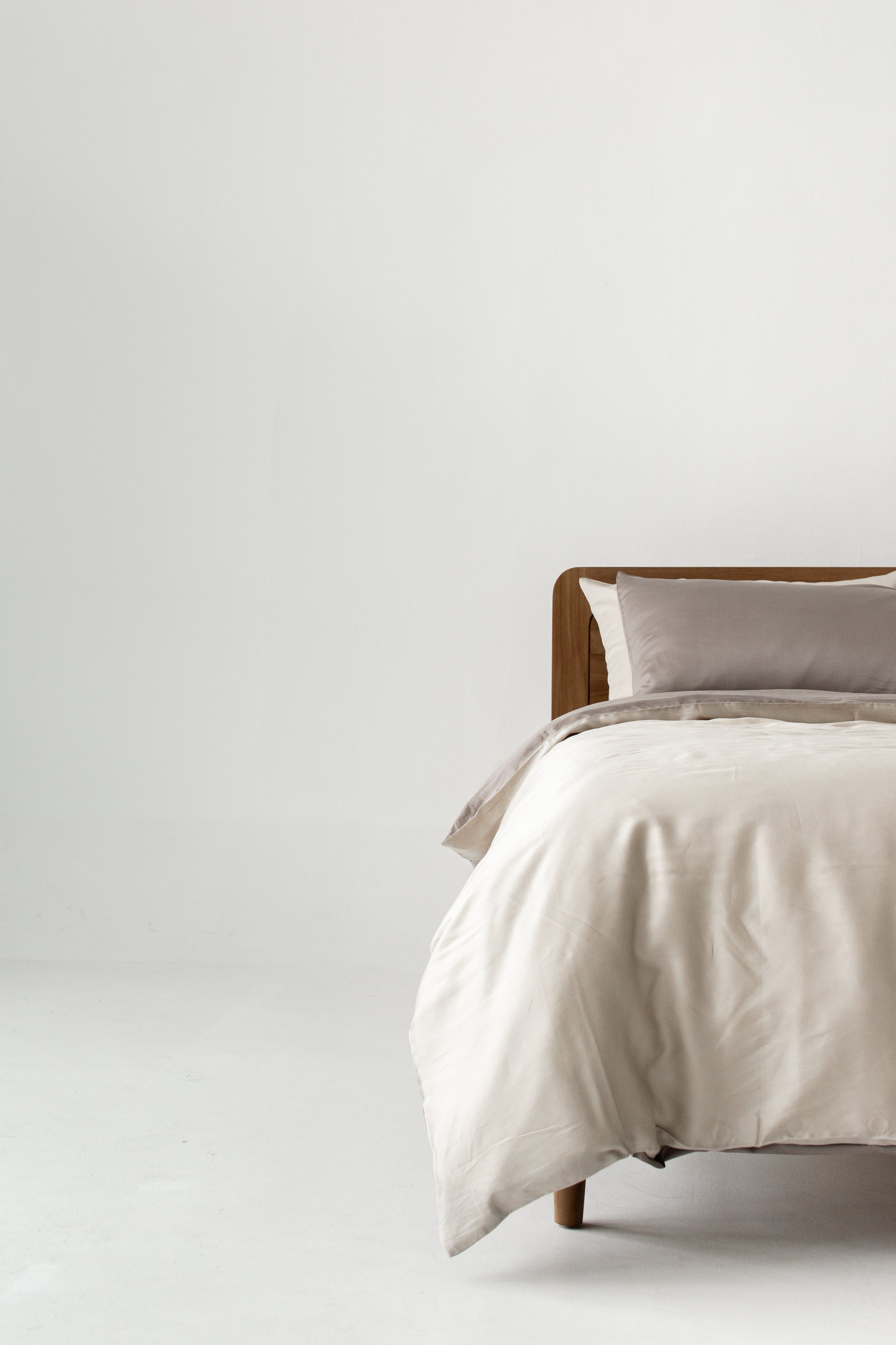 TENCEL™ Duvet Cover Set | Sandy Beige x Warm Taupe