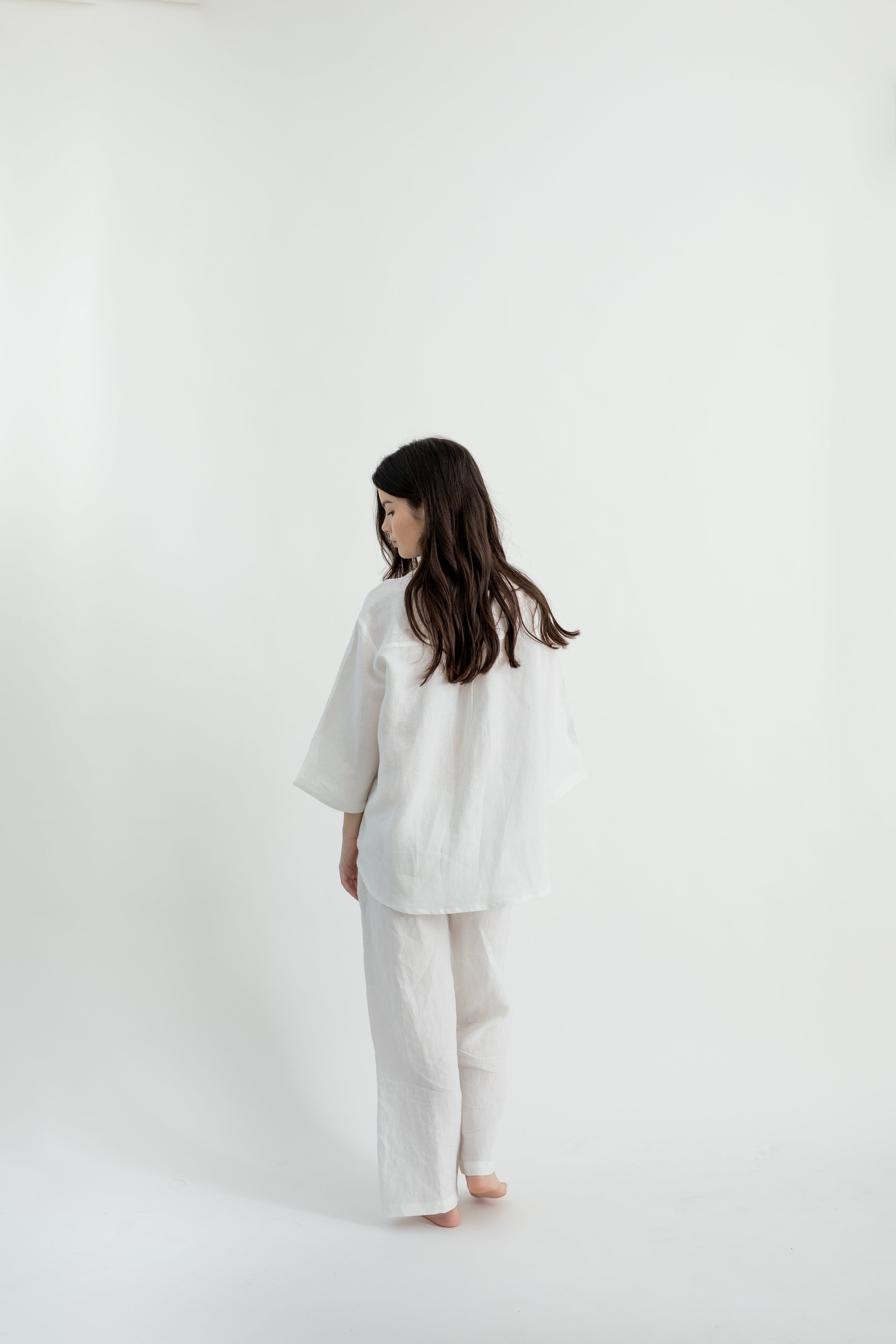 Linen Lounge Pants | White