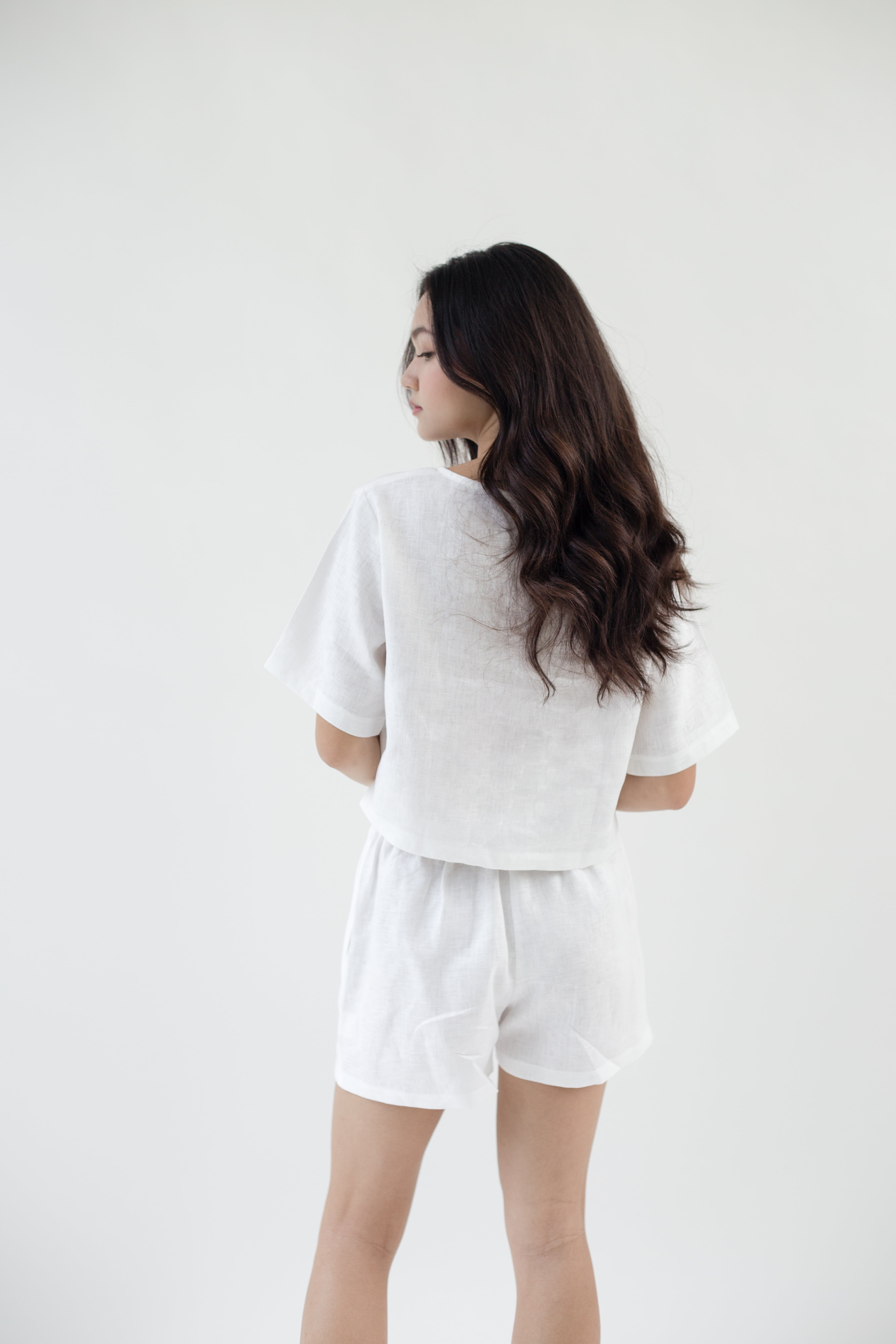 [ Archive ] Linen Sleeved Top
