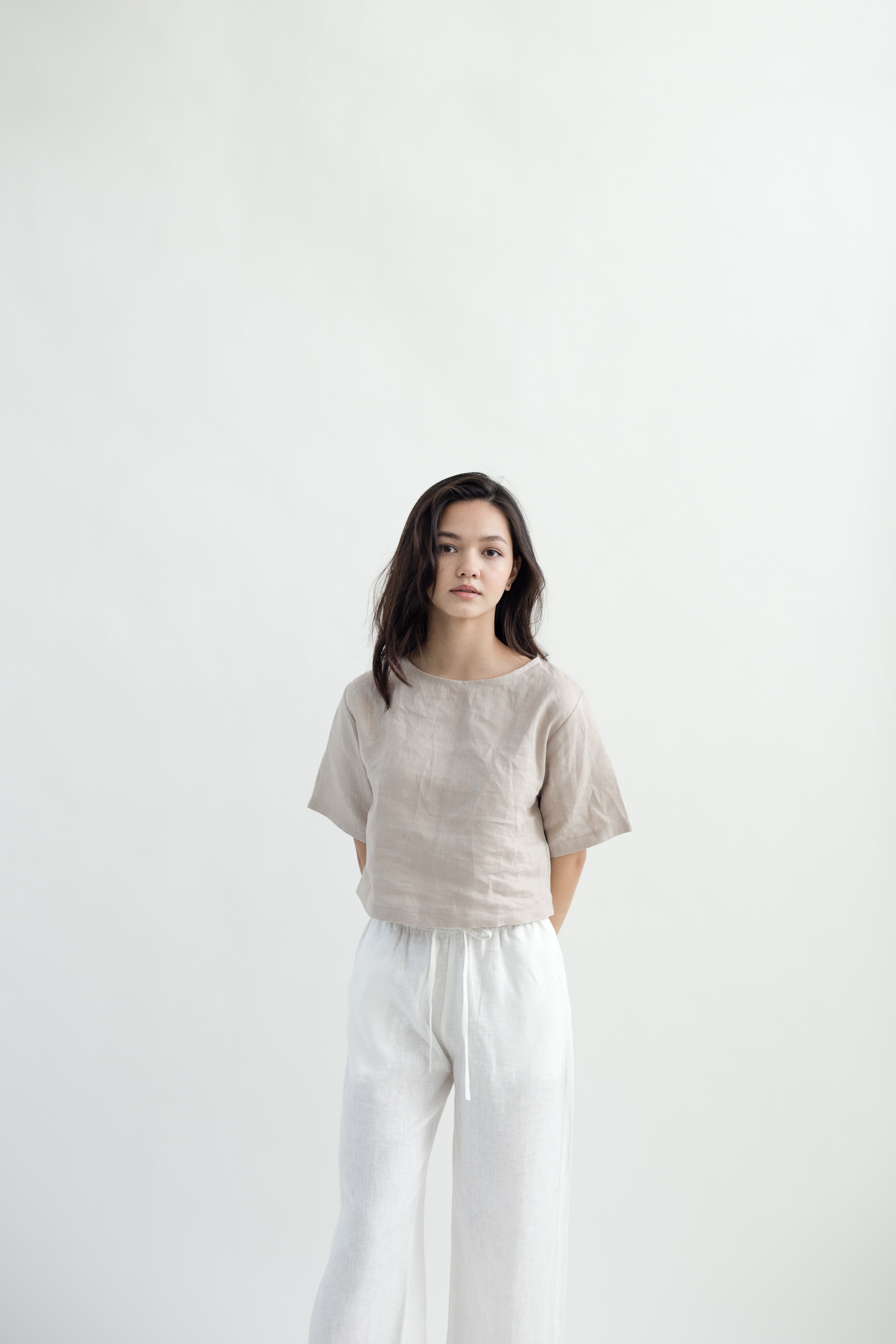 [ Archive ] Linen Sleeved Top