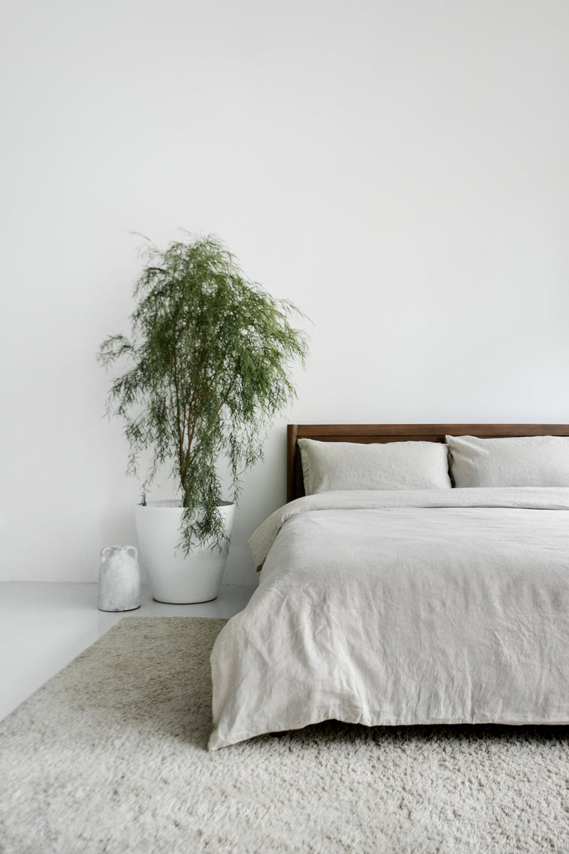 Linen Fitted Sheet Set | Natural