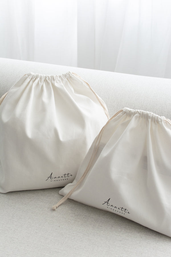 Cotton Drawstring Bags | Set of 2