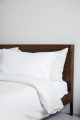 Linen Fitted Sheet Set | White