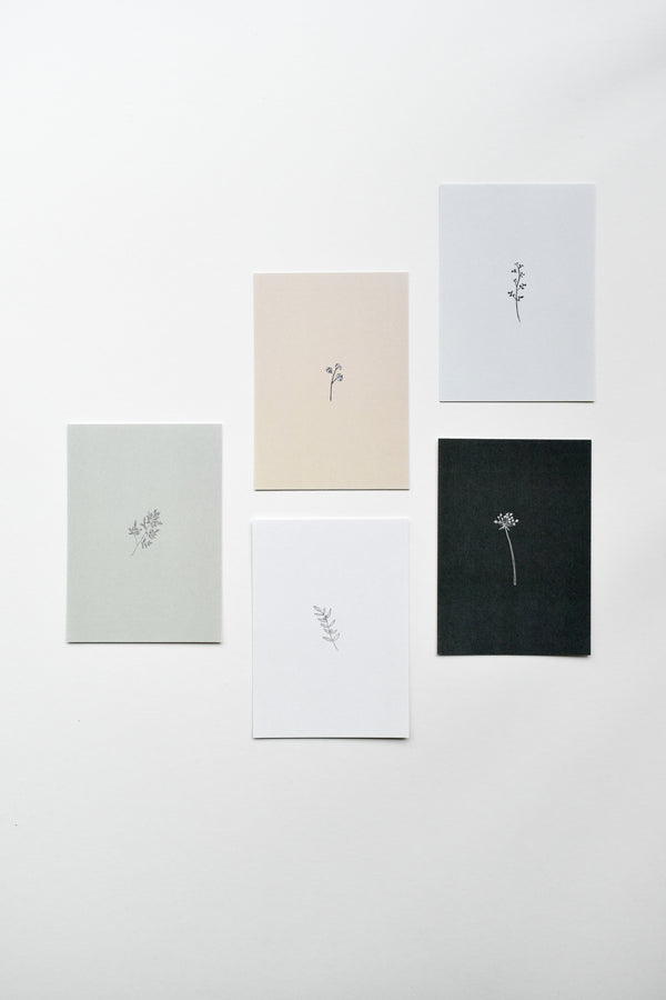 Botanical Card Prints (Set of 5)