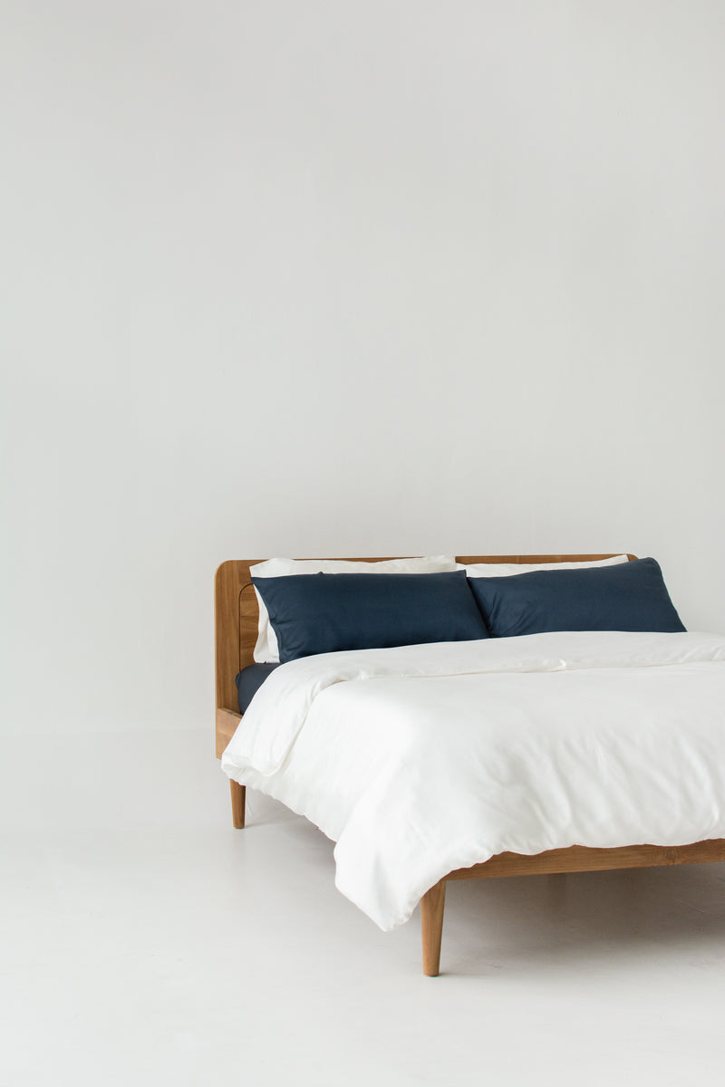 TENCEL™ Fitted Sheet Set | Midnight Blue