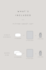 Linen Fitted Sheet Set | Natural