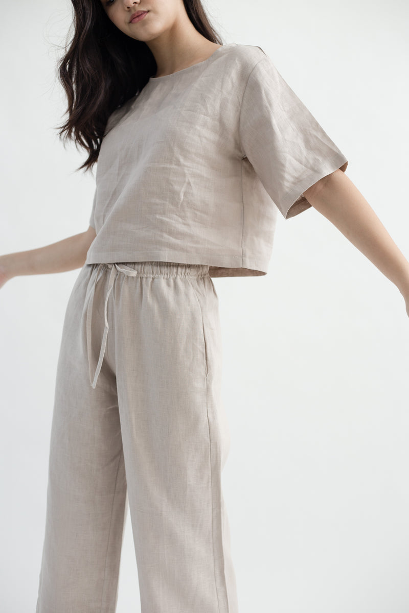 Linen Lounge Pants | Natural