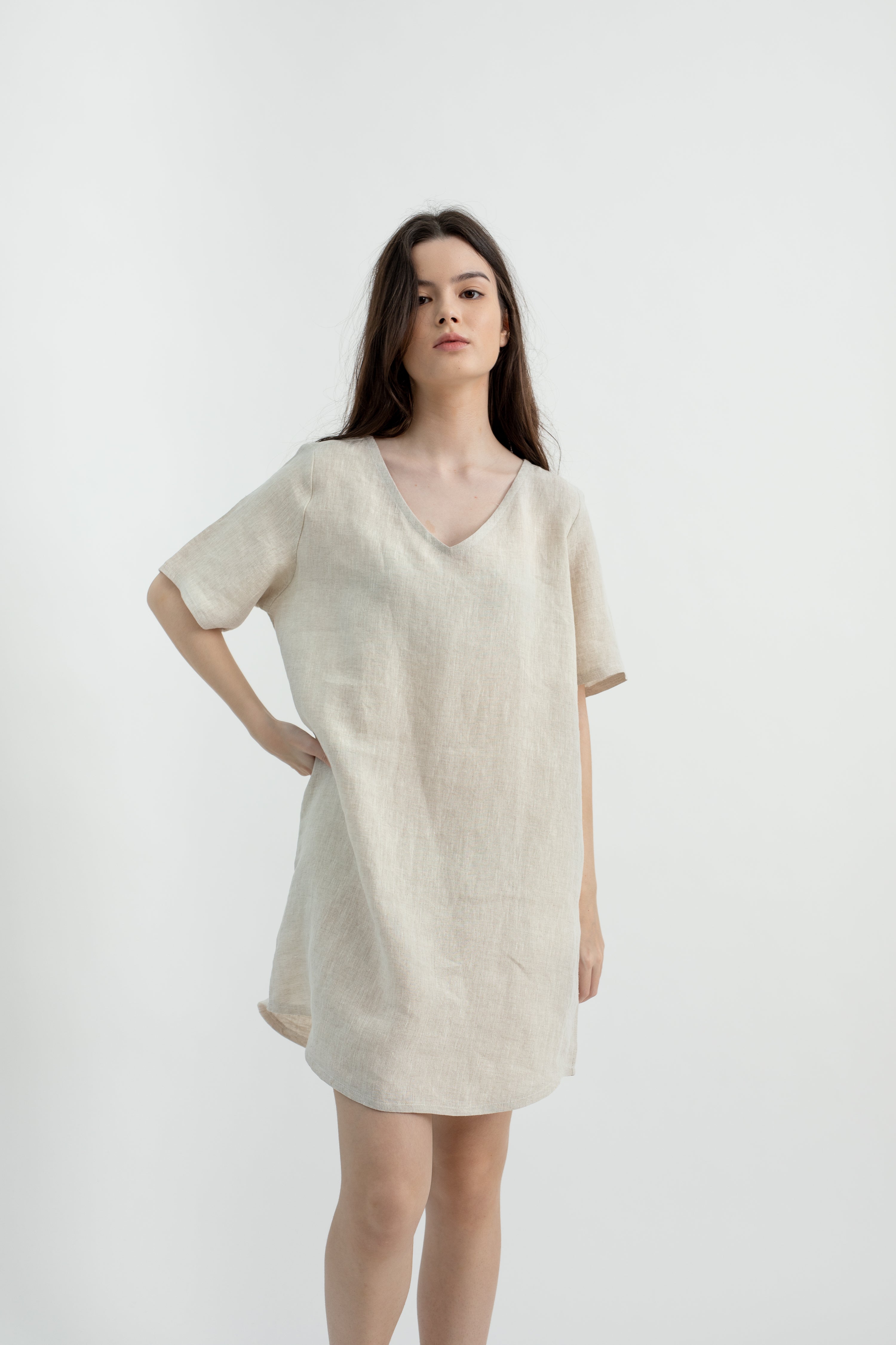 Beige tunic outlet dress