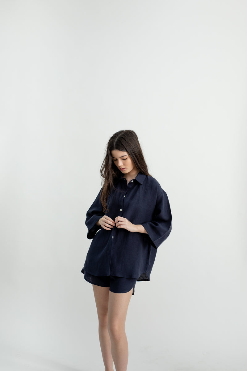 Linen Everyday Shirt | Navy