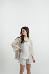 Linen Slip Camisole | White
